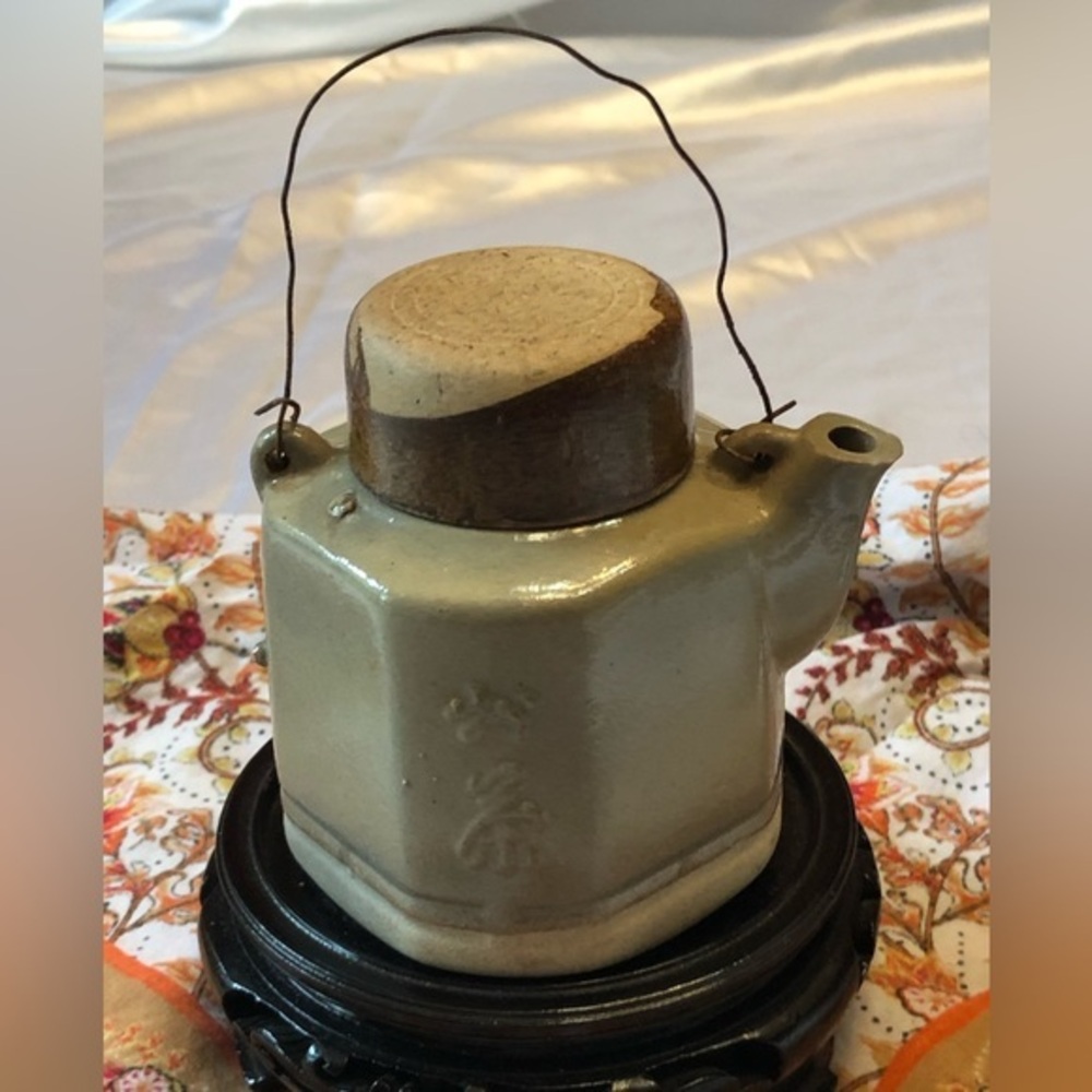 Vintage Hexagon Personal Japanese Tea Pot